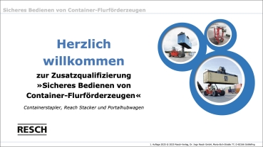 Präsentation der Zusatzqualifizierung für Container-Flurförderzeuge