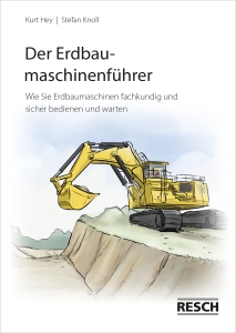 10 Broschüren "Der Erdbaumaschinenführer": Lehrgangsunterlagen für die Teilnehmer mit wichtigen Informationen und Hinweisen zum sicheren Bedienen von Erdbaumaschinen.