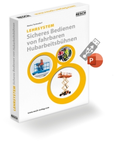 Lehrsystem: Eine Schulungs-PowerPoint-Präsentation mit 120 Folien und ausführlichen Vortragstexten für den Dozenten.