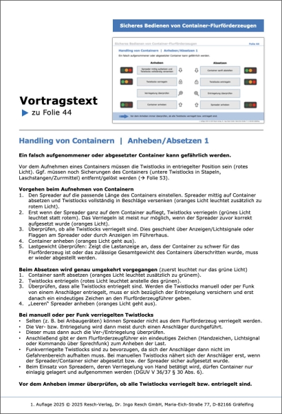 Container-Flurförderzeuge (Containerstapler, Reach Stacker und Portalhubwagen)