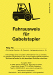 Fahrausweis, Gabelstapler, Staplerscheine